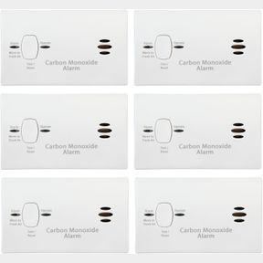 6 PACK KIDDE KN-COB-B-LPM CARBON MONOXIDE ALARM, 6-PACK