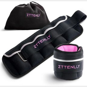 5-LB PAIR (2.5 LBS EACH) ZTTENLLY 5/10/15/18/20LBS PAIR ADJUSTABLE ANKLE WEIGHTS WITH CARRY BAG SETS FOR WOMEN MEN KIDS TO RUNNING