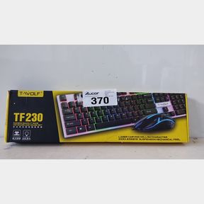 T-WOLF TF230 COLOURFUL BACKLIT KEYBOARD AND MOUSE COMBO -