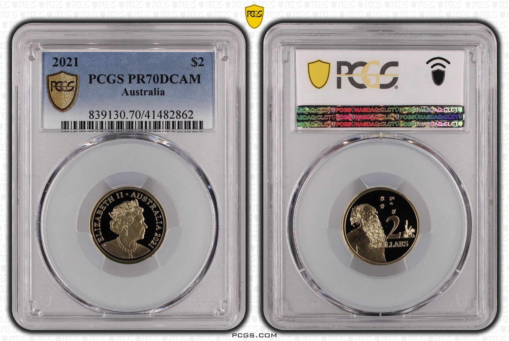 2021 Australia Two Dollar, $2 PCGS - PR70DCAM POP 18/0 -862