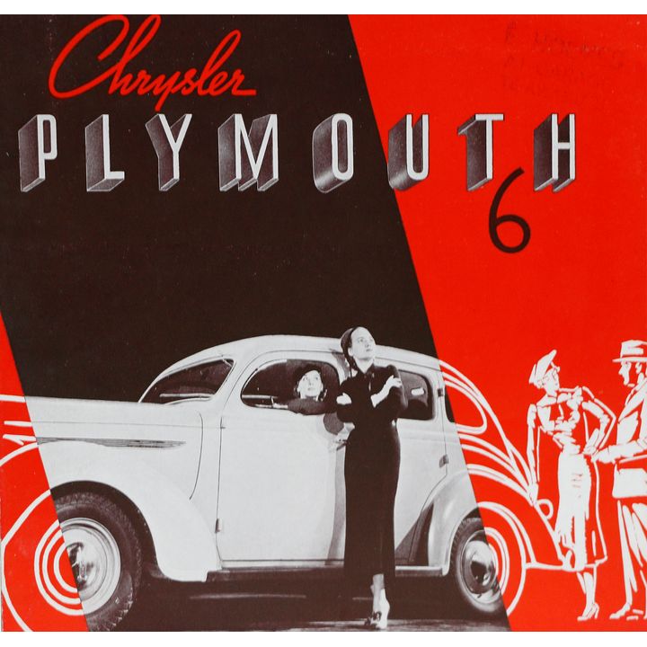 CAR CATALOGUE - Chrysler Plymouth 6. 1938.
