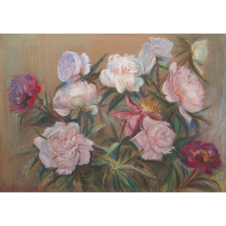 Leokadia Ostrowska | Peonie, 1936
