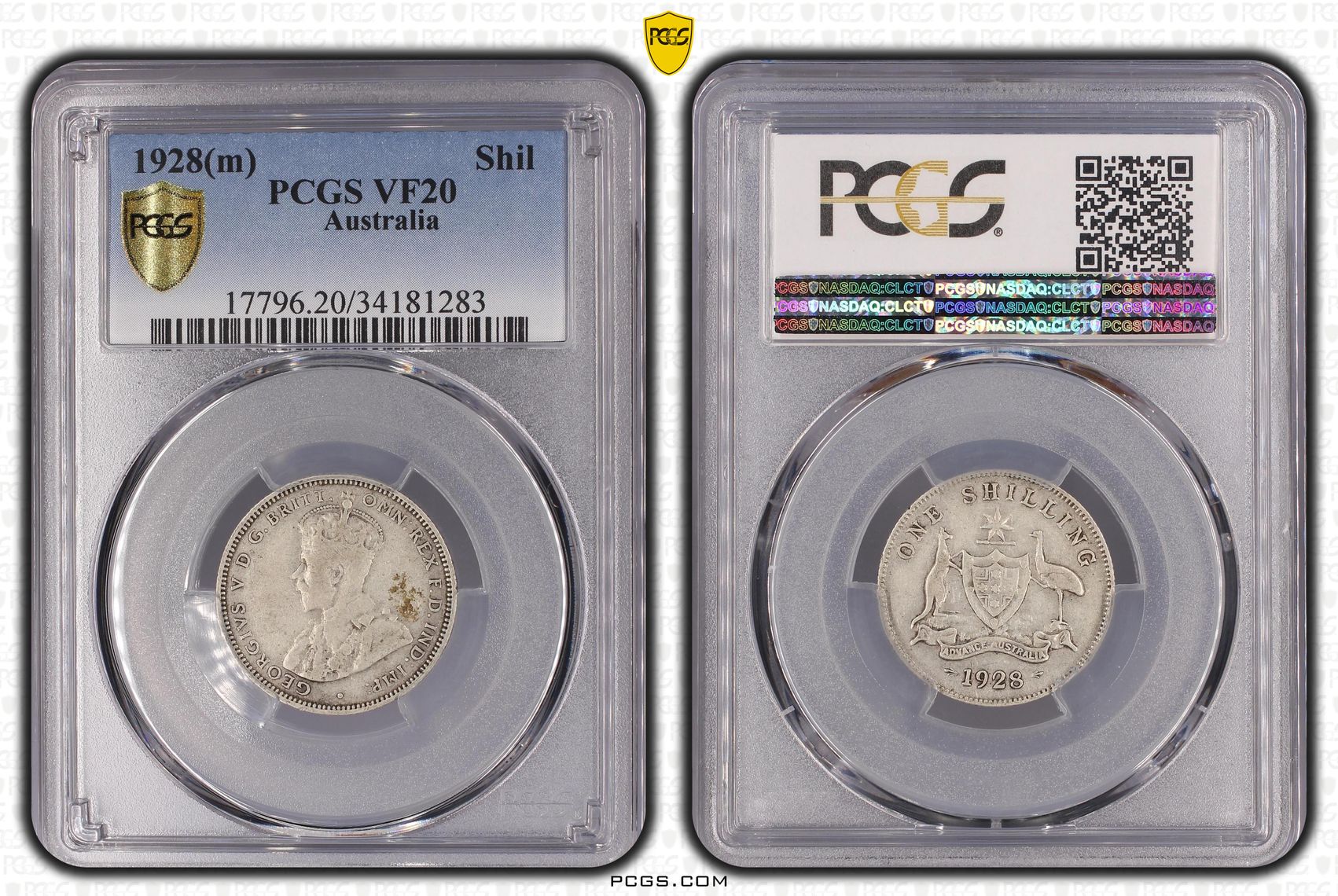 1928(m) Australia Shilling PCGS - VF20 -283