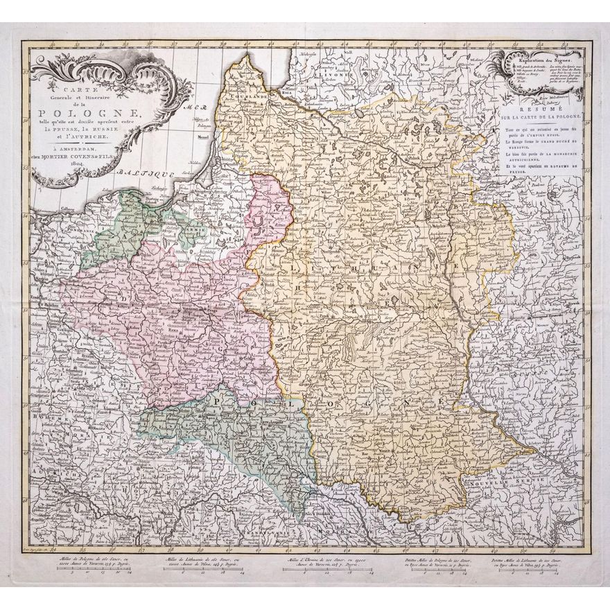 Jan van Jagen | Carte Generale et Itineraire de la Pologne…