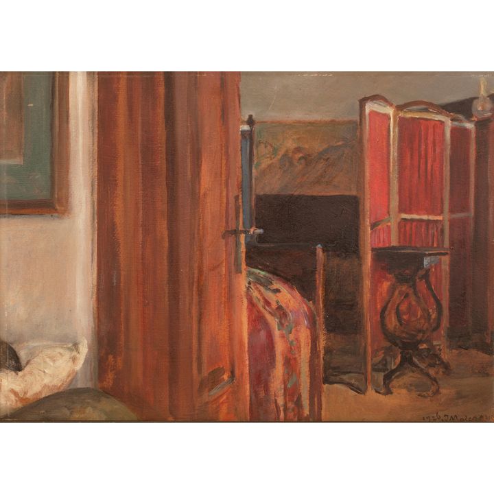 Jacek Malczewski | Wnętrze sypialni w Lusławicach, 1926 r.