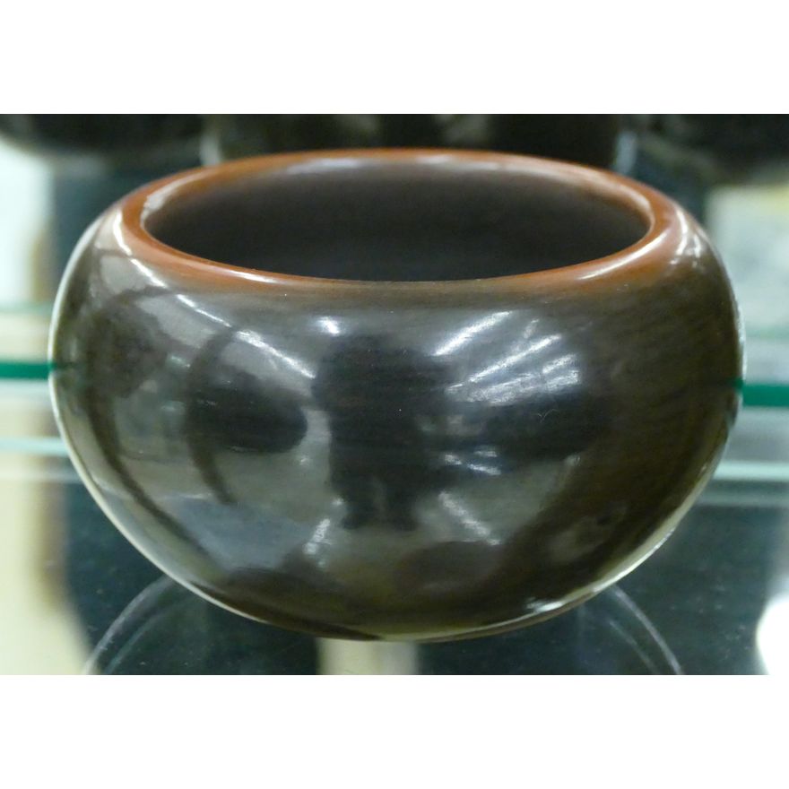 Stephanie Tafoya Santa Clara Blackware Bowl 4.5'' Diam.