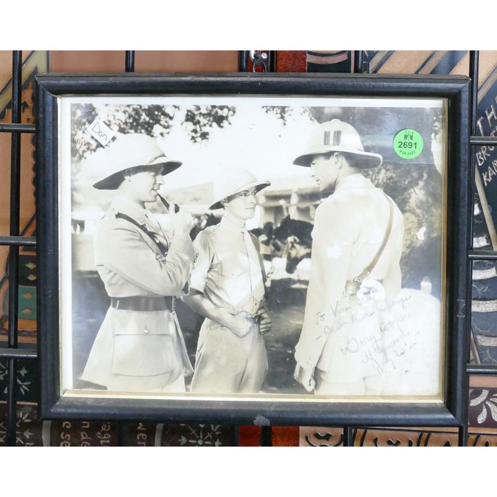 1935 Gary Cooper Signed Movie Still Framed- 9x10.5''