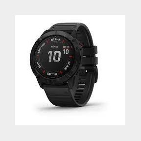 Garmin fenix 6X Pro Outdoor Smartwatch (51mm) - Black with Black Band-(SMALL DOT ON TOP LEFT OF SCREEN 50588/429 B1(S2)C