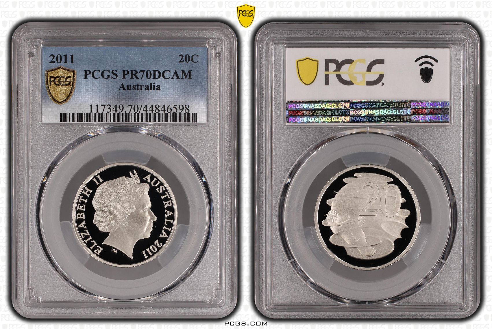 2011 Australia Twenty Cent, 20c PCGS - PR70DCAM POP 13/0 -598