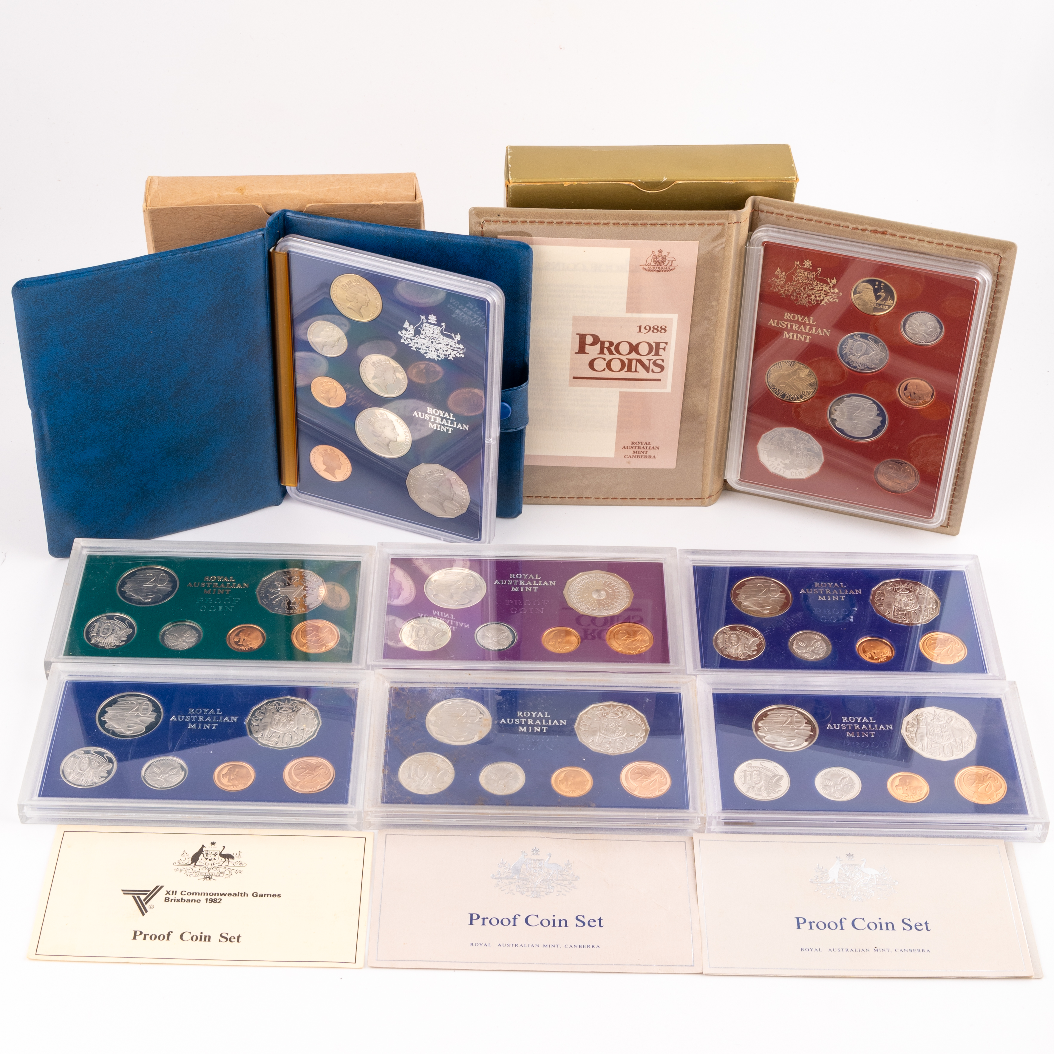 Elizabeth II, One Cent - Two Dollars, 1977 - 1988, FDC
