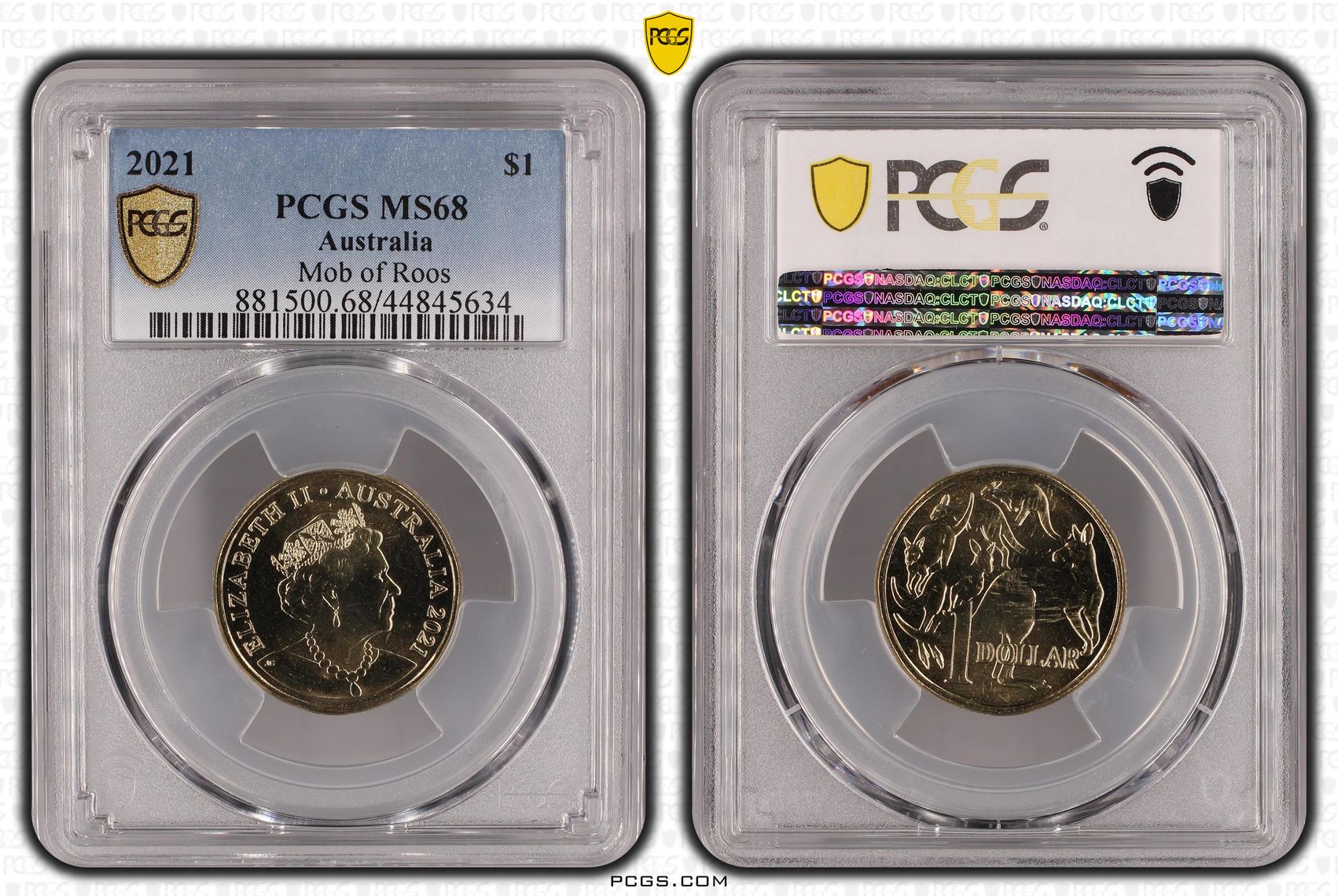 One Dollar, 2021, PCGS MS 68