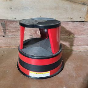 Cramer Kik-Step Steel Step Stool In Bright Red - 350lb Capacity