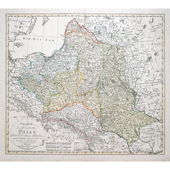 Franz Ludwig Güssefeld | Charte des Königreichs Polen