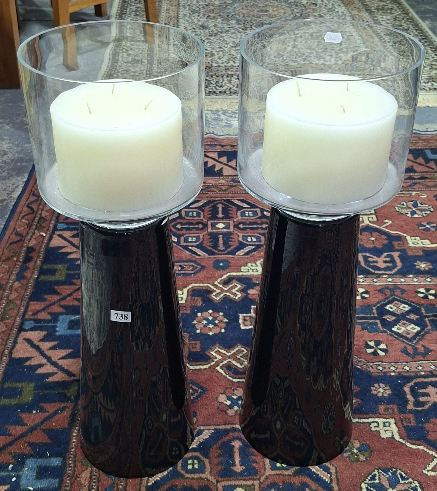 Comtemporary Pillar Candle Holders