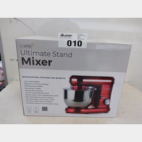 CAPRI - 1100W STAND MIXER - VIBRANT RED