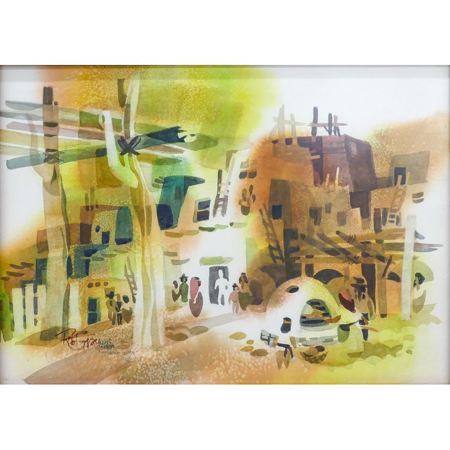 Robert Gray ''Pueblo Oven'' 1989 Signed Waterolor