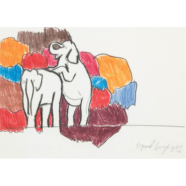 Ryszard Grzyb | Para słoni, 1991