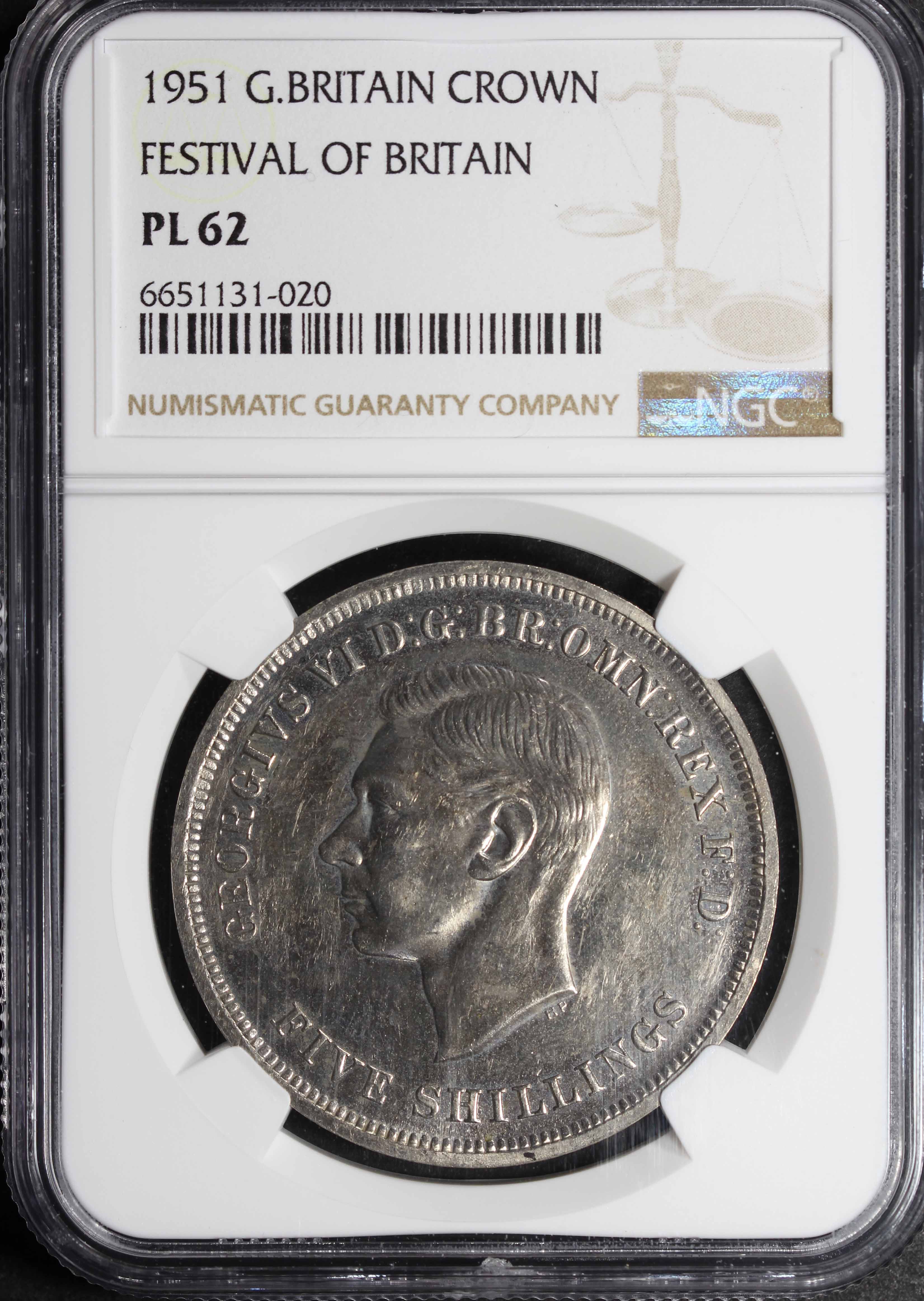 Great Britain, KG V, 1951, 5 Shillings, Festival of Britain Crown