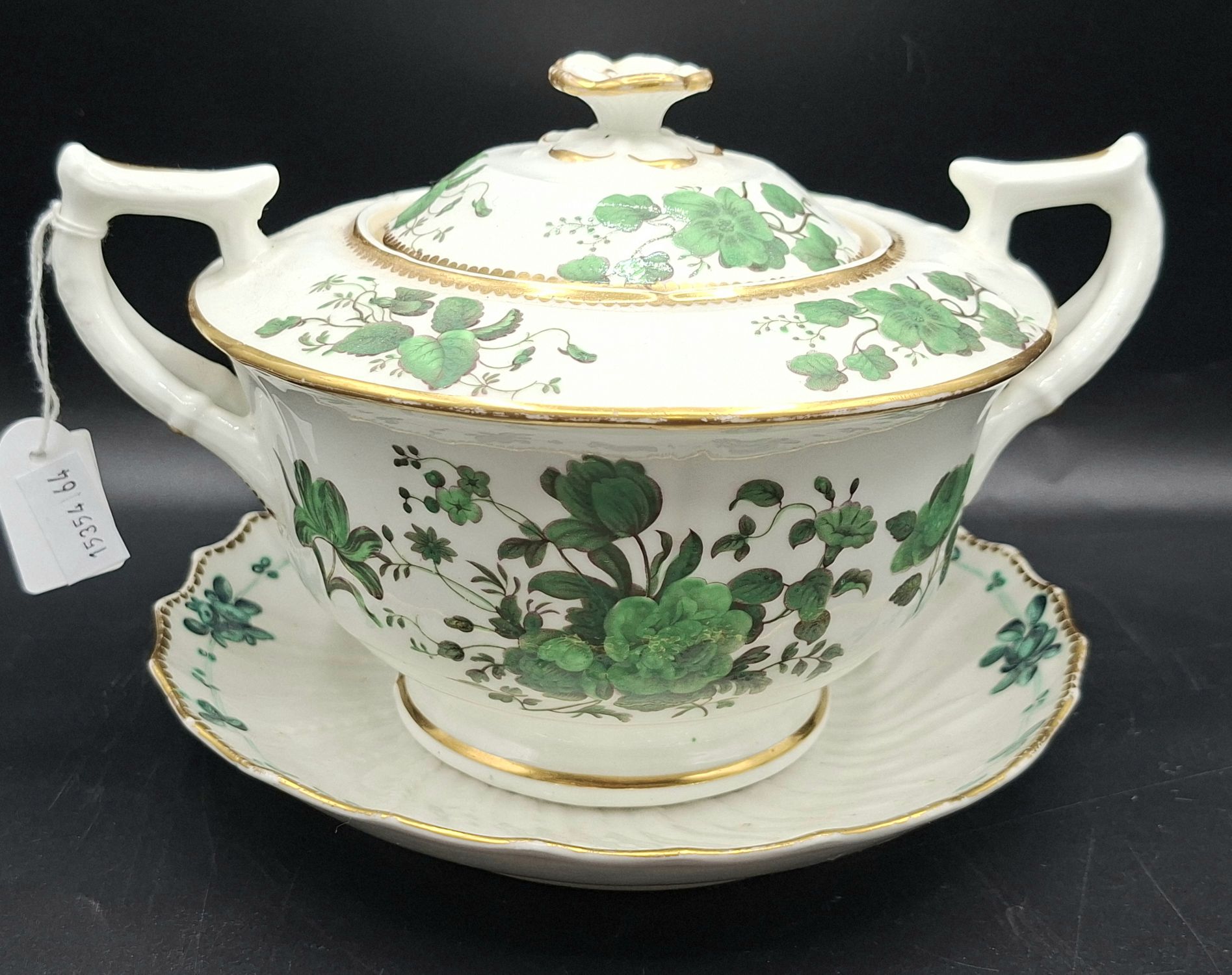 116 · 18TH CENTURY SOUP COUP AND BASE PLATE