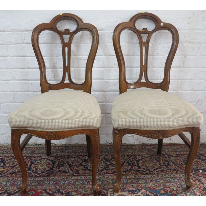 PAIR OF VICTORIAN STYLE CHAIRS