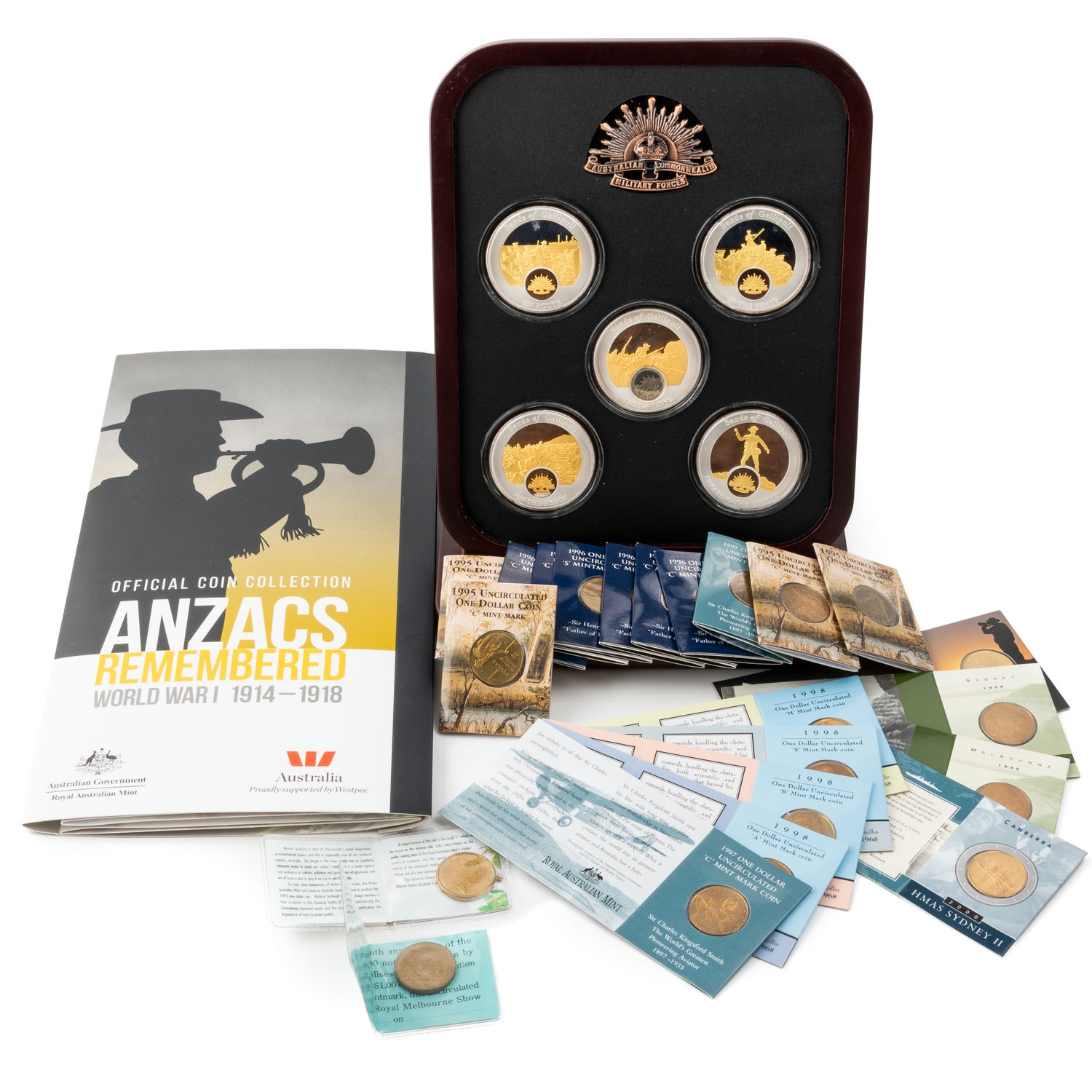 Elizabeth II, ANZAC Commemorative, Accumulation, 1999 - 2015, UNC
