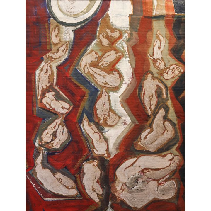 Guy Anderson ''Ascent and Fall in the Night'' 1987 Large Oil