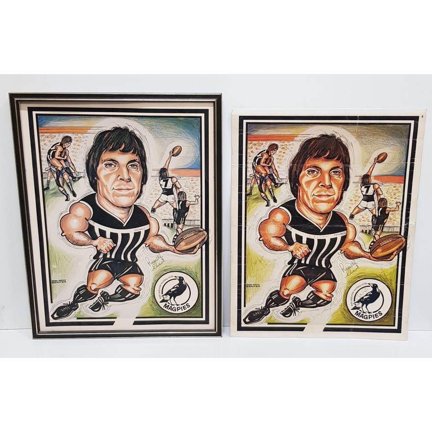 Russell Ebert Caricature Prints (x2)