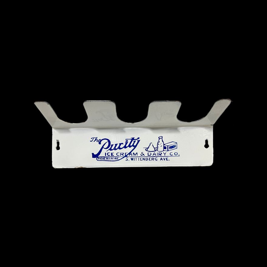 Purity Ice Cream & Dairy Hanger Porcelain Sign