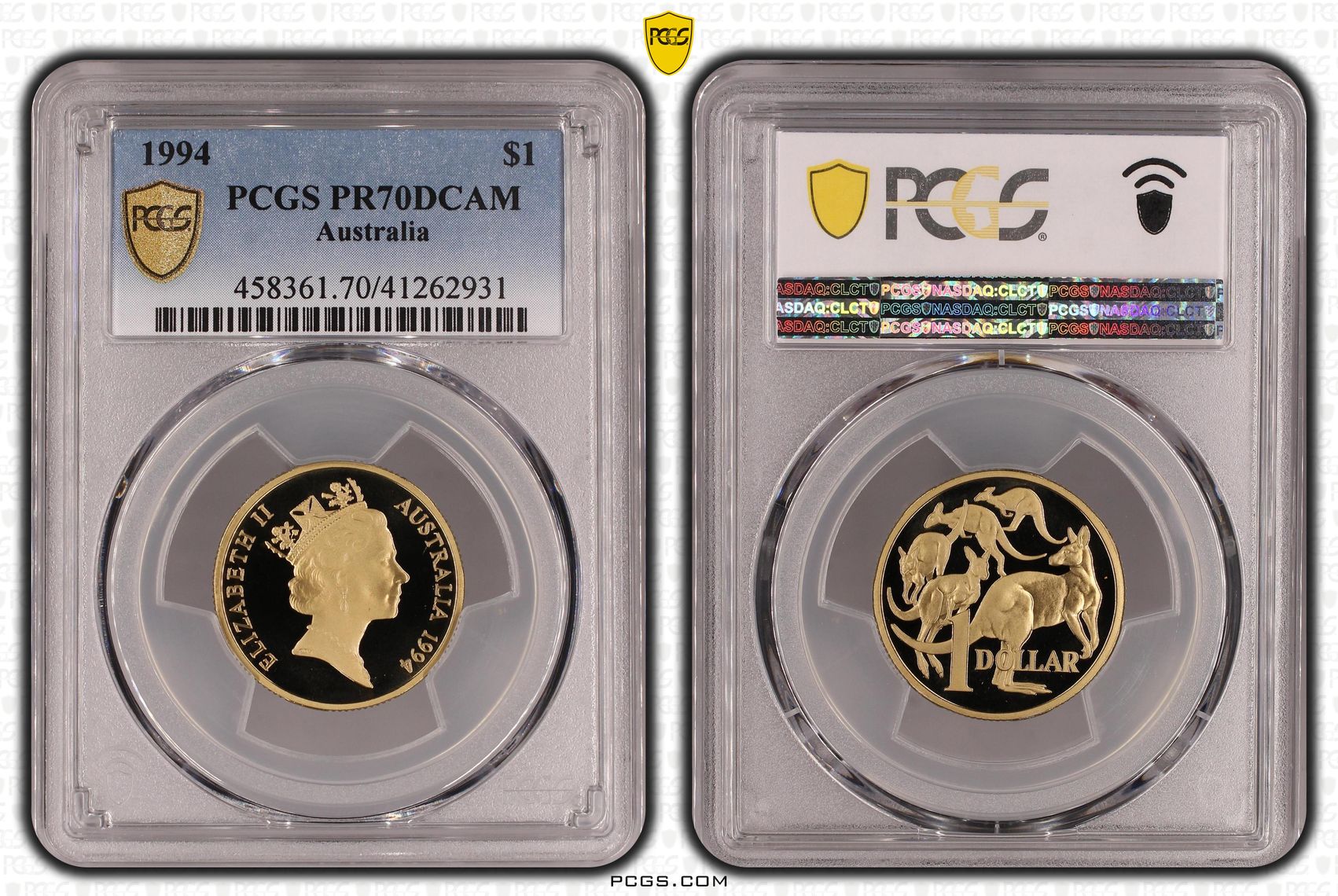 358 · 1994 Australia One Dollar, $1 PCGS - PR70DCAM POP 12/0 -931