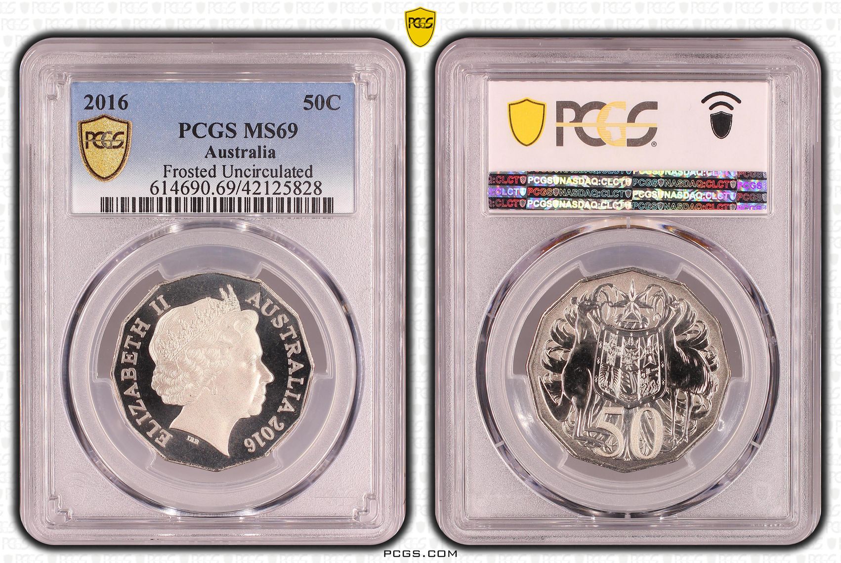 Frosted Uncirculated, Fifty Cent, 2016, PCGS MS69
