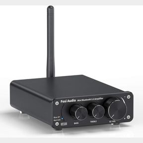 FOSI AUDIO BT10A BLUETOOTH 5.0 STEREO AUDIO AMPLIFIER RECEIVER 2 CHANNEL CLASS D MINI HI-FI INTEGRATED AMP FOR HOME PASSIVE SPEAKE