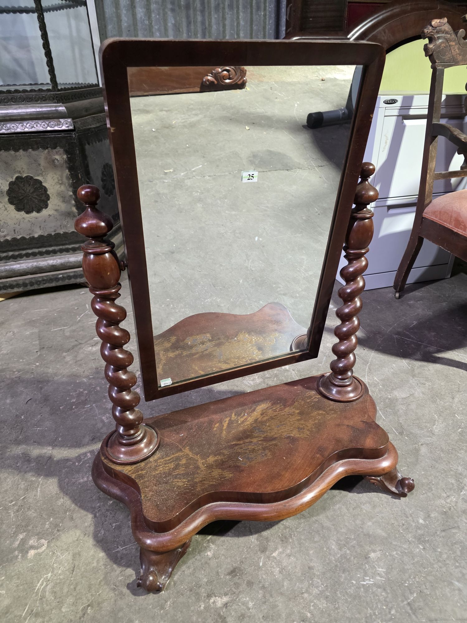 Victorian Toilet Mirror