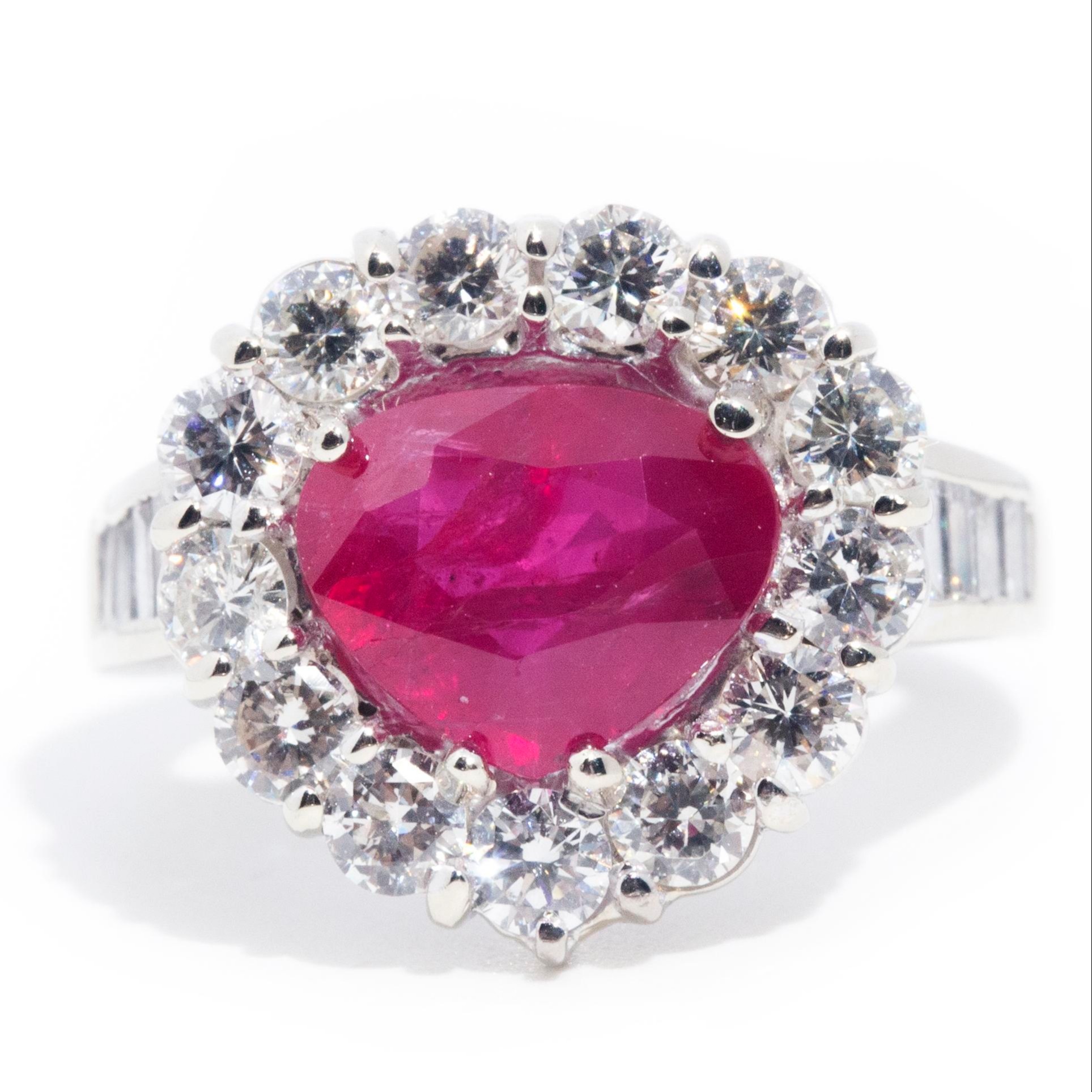 2426 · 2.76 Carat Ruby & 1.74 Carat Diamond Ring