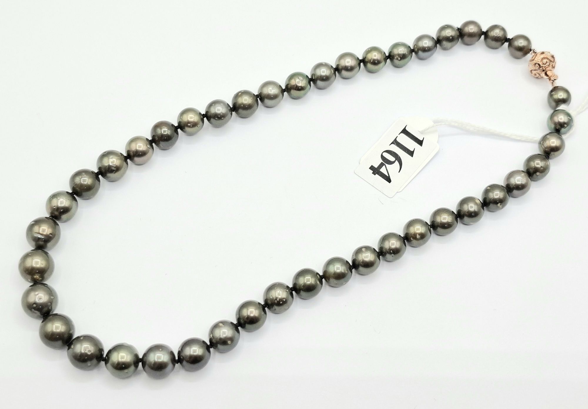 14k Rose Gold Pearl Necklace