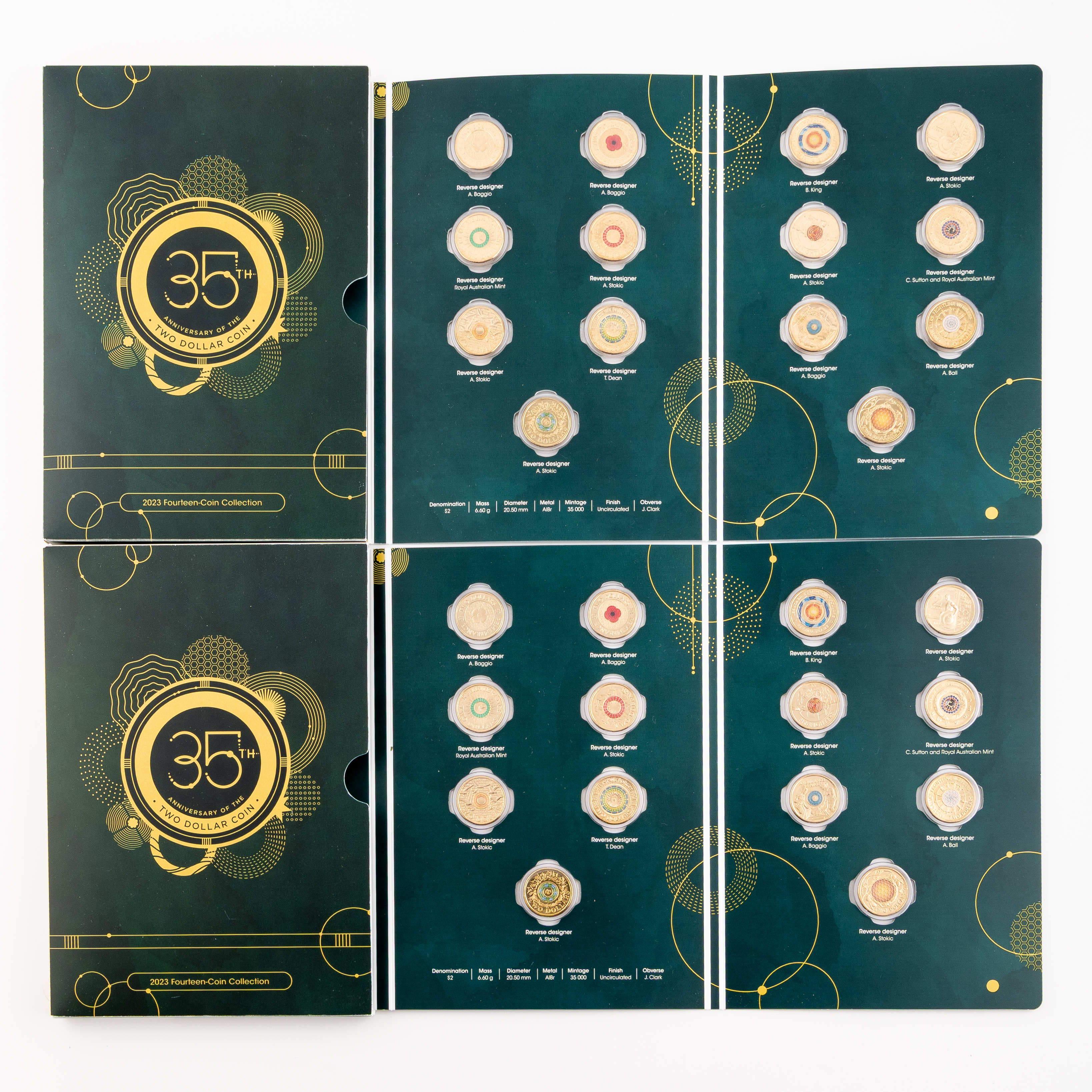 81 · Elizabeth II, RAM - 35th Anniversary of the Two Dollar Coin, Two Dollars, 2023,  UNC