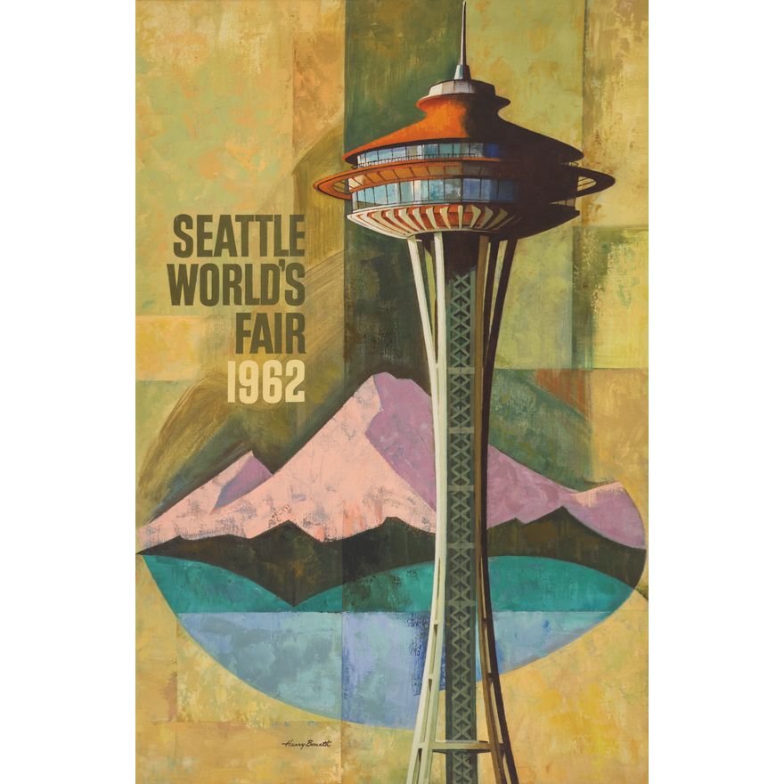 Harry Bonath ''Seattle World's Fair 1962'' Oil