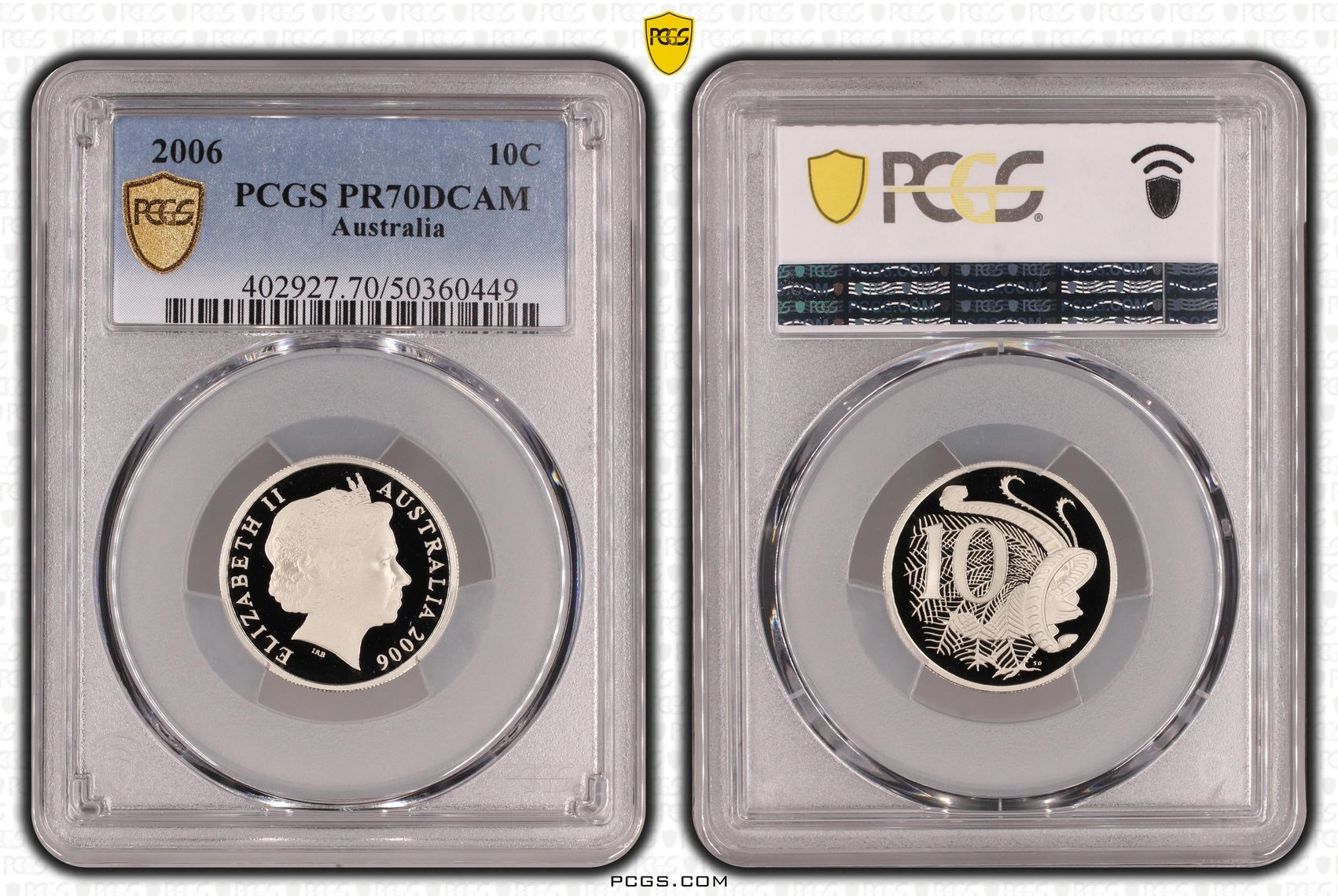 Ten Cent, 2006, Pcgs Pr70dcam