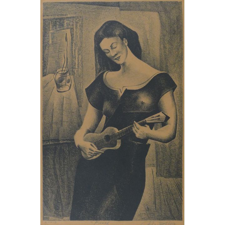 Glen Alps ''Doris'' 1940's Lithograph