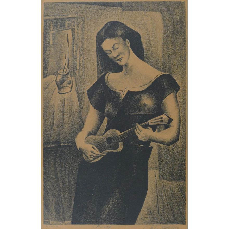 Glen Alps ''Doris'' 1940's Lithograph