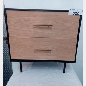 ADANI BEDSIDE TABLE- BLACK AND NATURAL