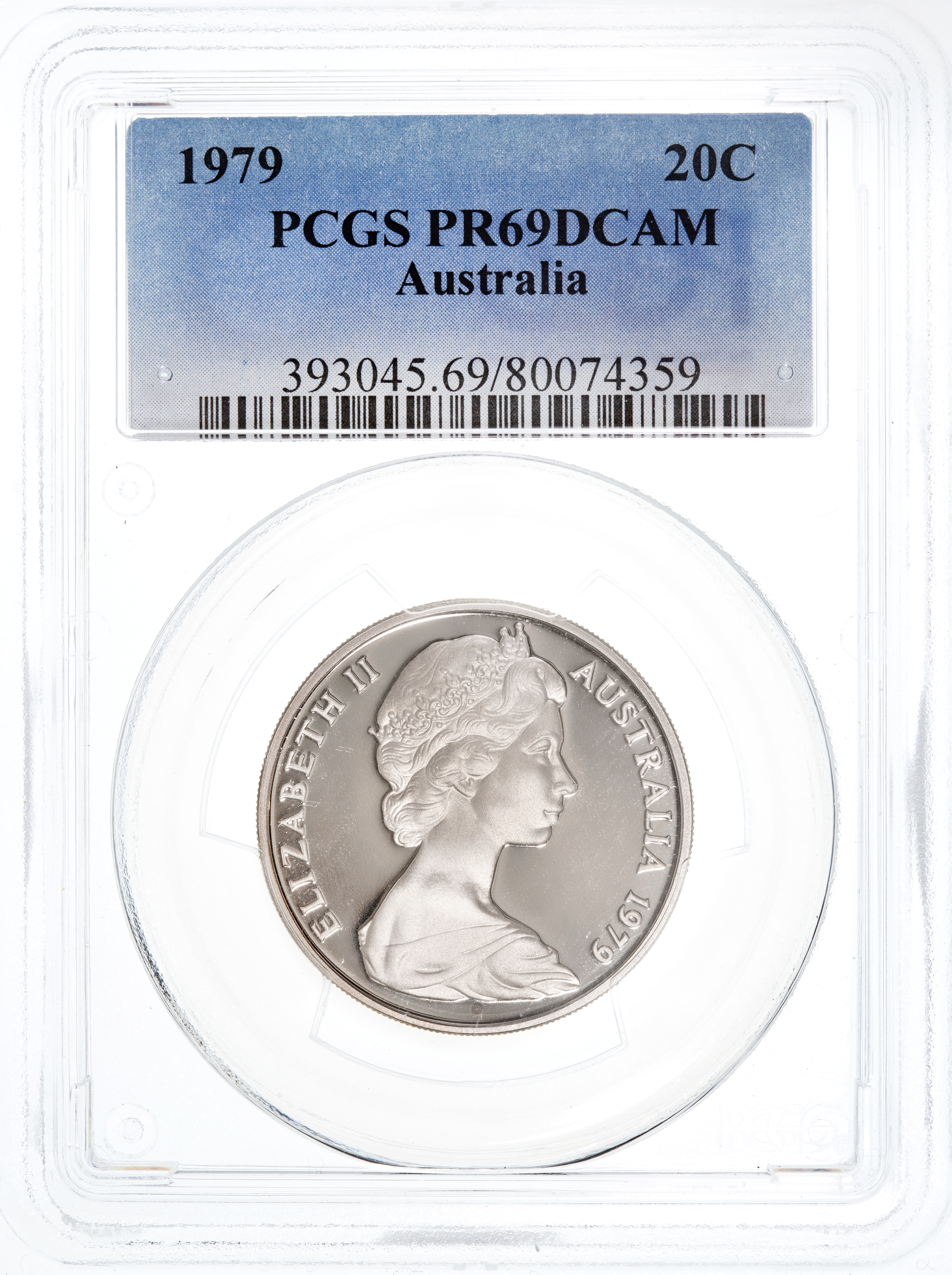 Twenty Cent, 1979, PCGS PR69DCAM