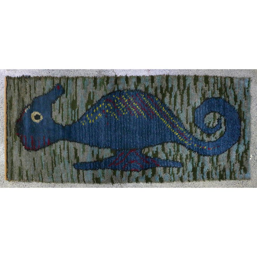Original mid-century Danish tapestry wall hanging