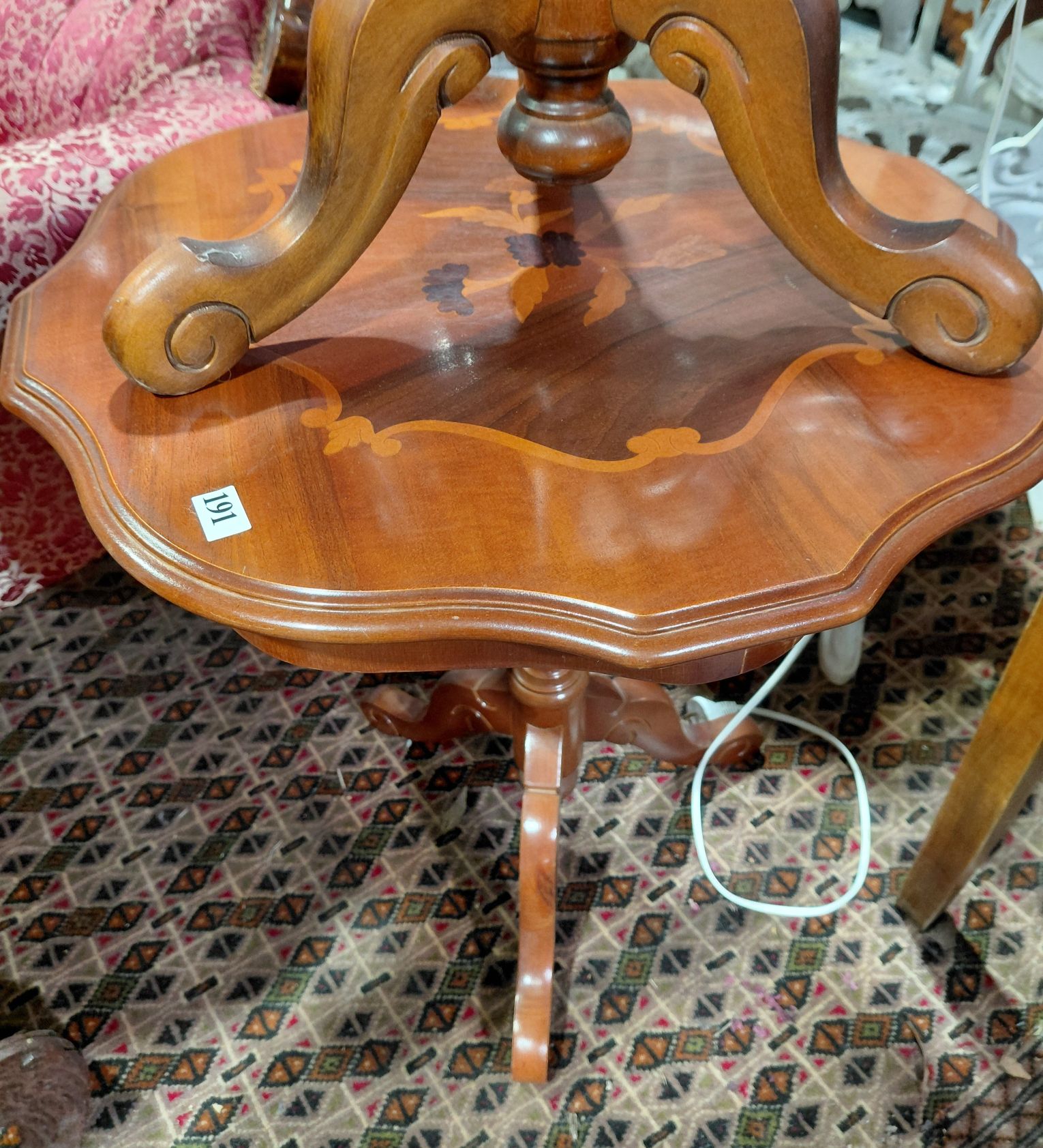 191 · ITALIAN INLAID WINE TABLE