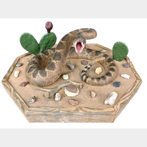 Diamond Back Rattlesnake Taxidermy Scene