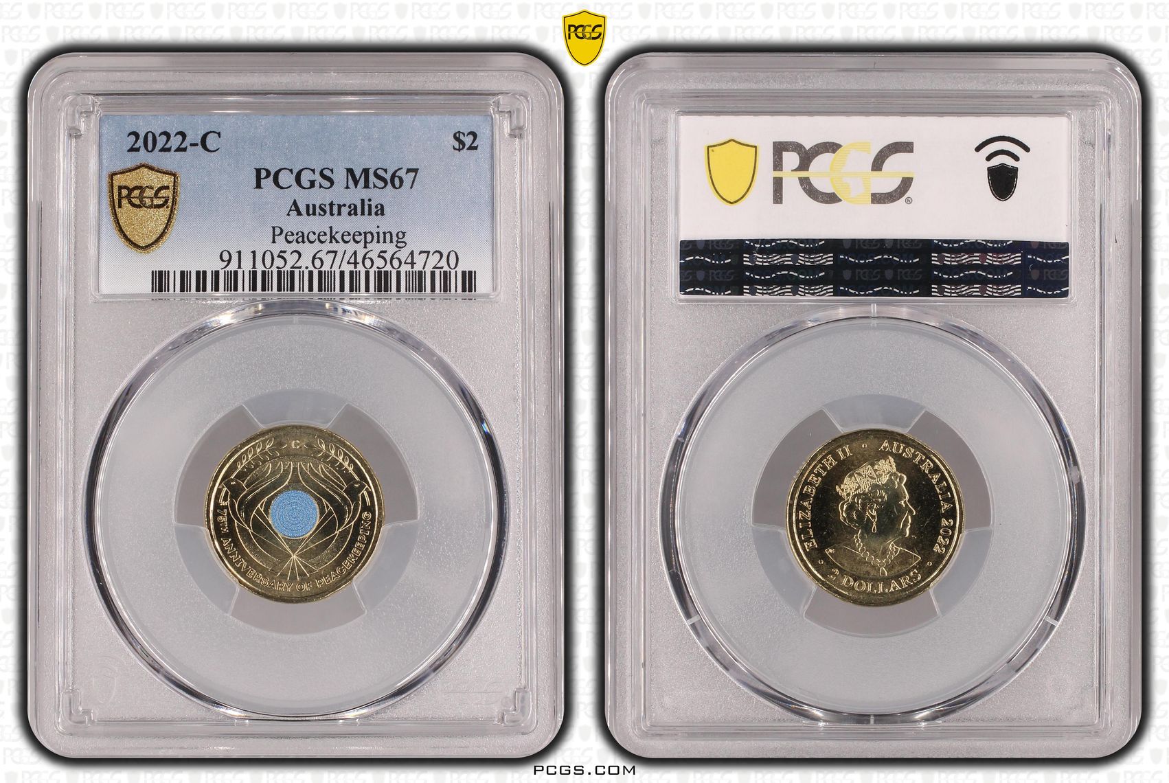 Peacekeeping Colorized, Two Dollar, 2022-C, PCGS MS67