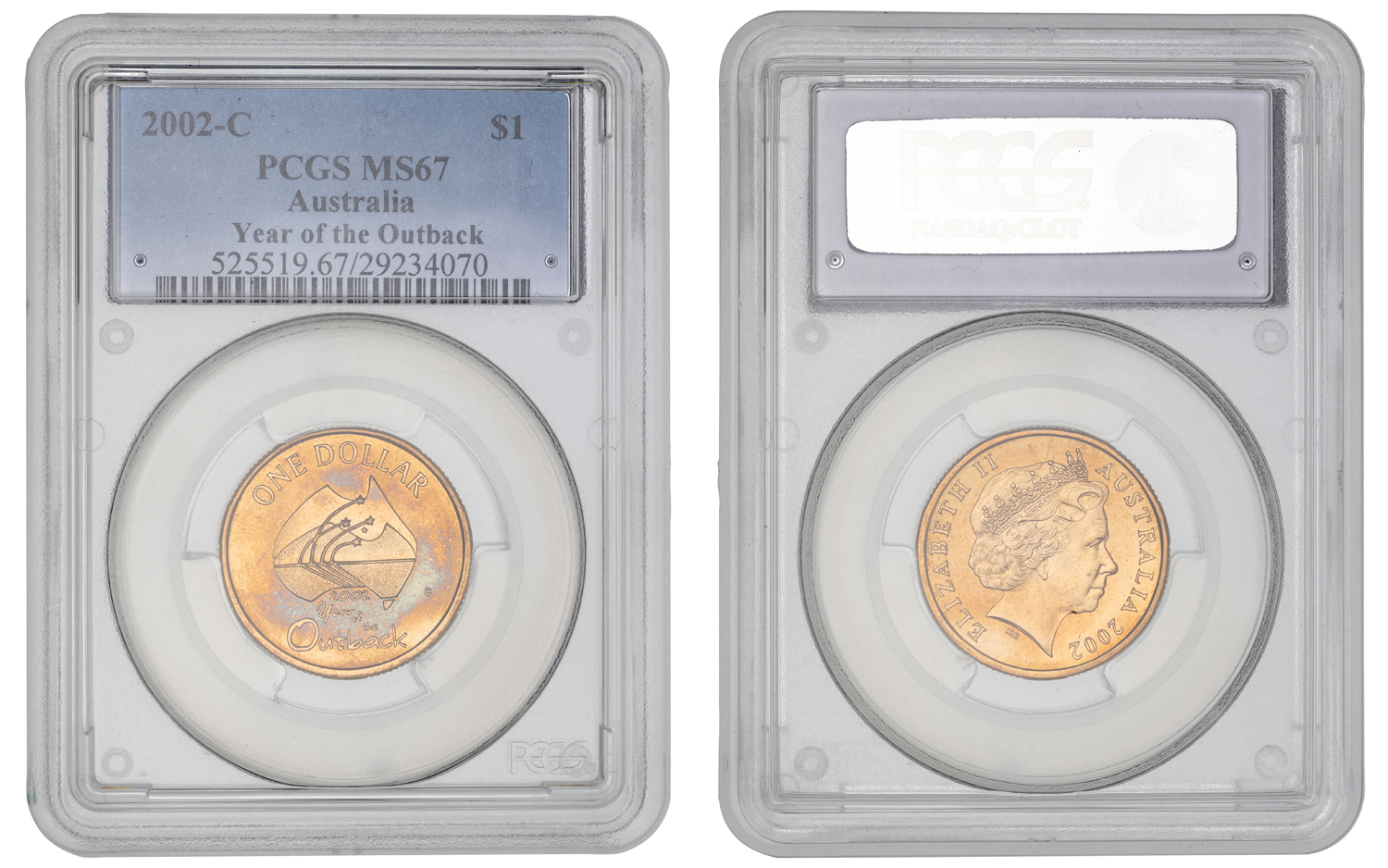 Elizabeth II, Year of the Outback, One Dollar, 2002-C, PCGS MS67