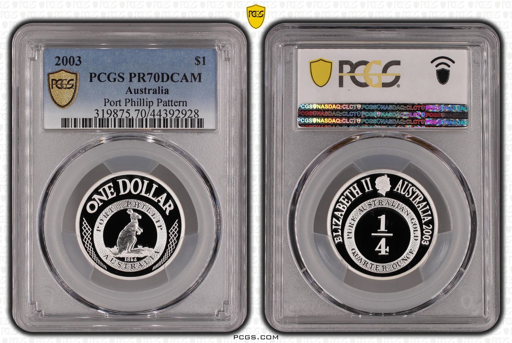 2003 Australia One Dollar, $1 Port Phillip Pattern PCGS - PR70DCAM POP 23/0 -928
