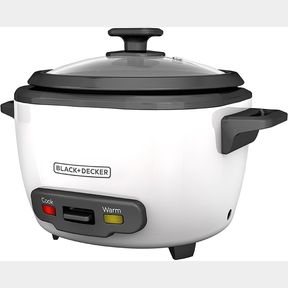 BLACK+DECKER 2-IN-1 RICE COOKER AND FOOD STEAMER, 16 CUP (7 CUP UNCOOKED), WHITE, RC516C