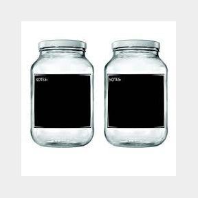51685/1327-Consol - 3 litre Jar with Black notes - 2pk - | SJ B3 (S7)
