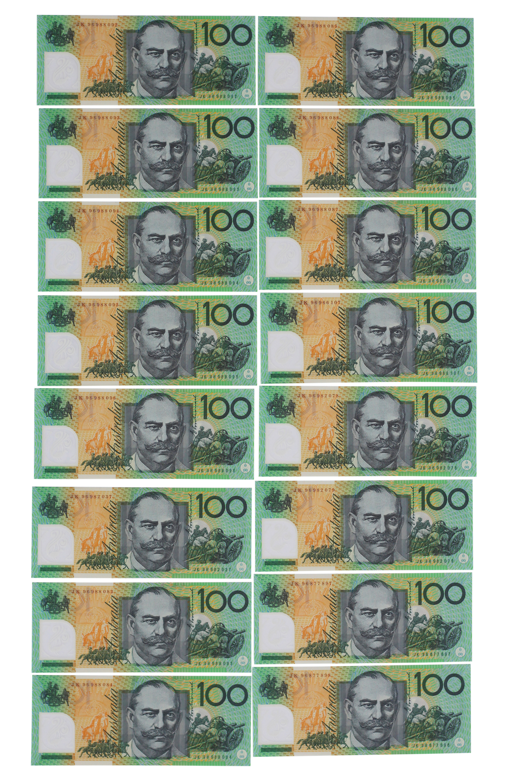 2332. · Fraser/Evans, One Hundred Dollars,  1996, UNC